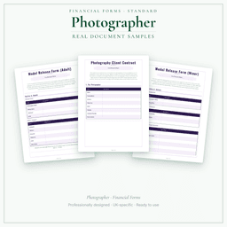 Financial Forms Bundle — Standard — Sample document pages