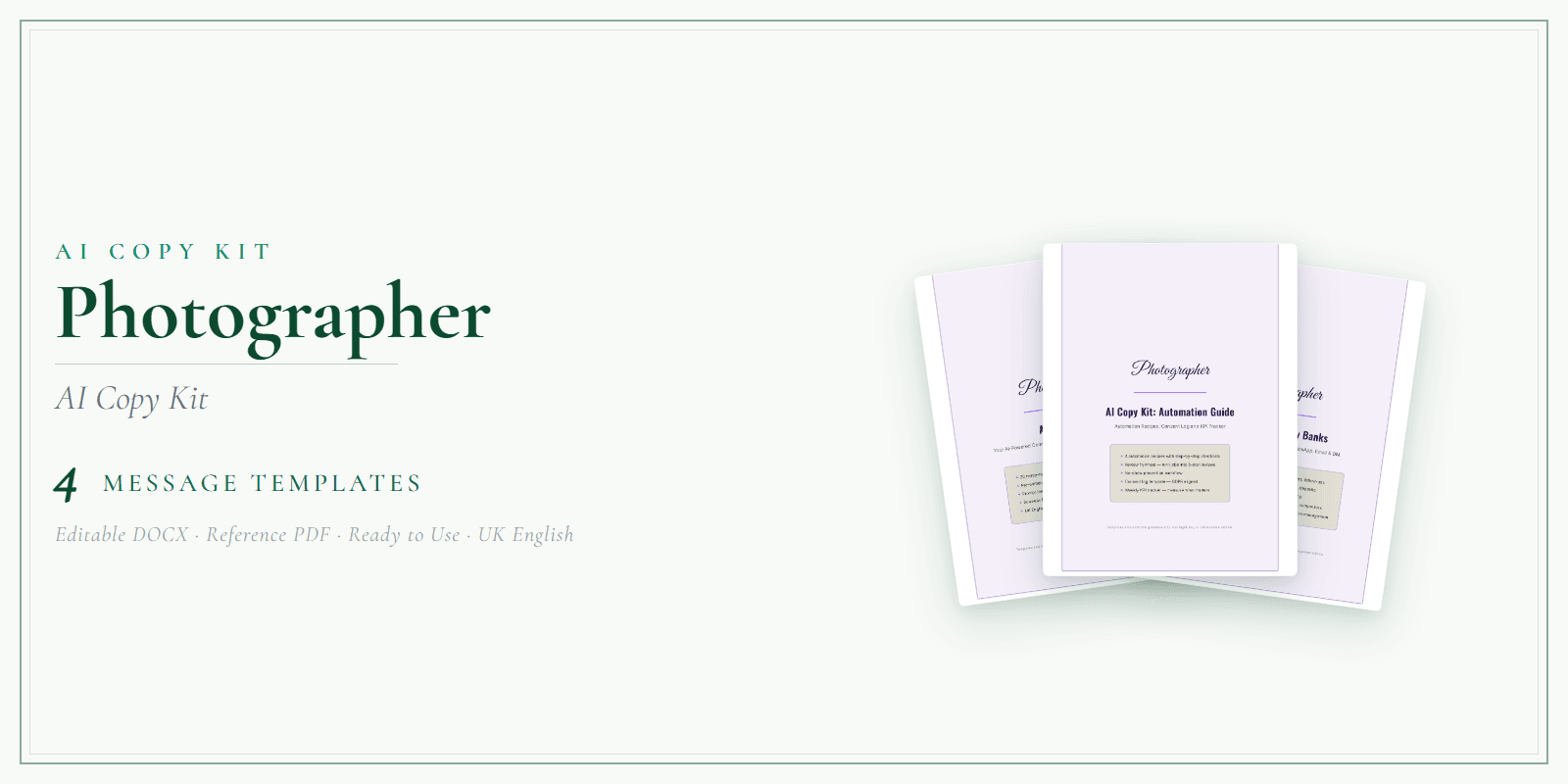 AI Copy Kit — Product overview