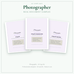 AI Copy Kit — Sample document pages