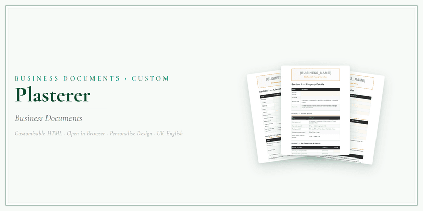 Business Documents — Custom
