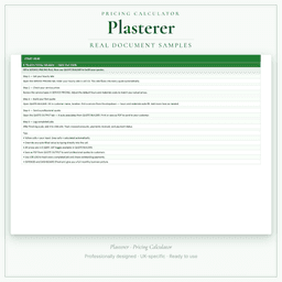 Pricing Calculator — Premium — Sample document pages