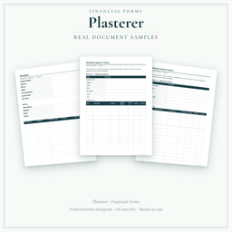 Financial Forms Bundle — Premium — Sample document pages