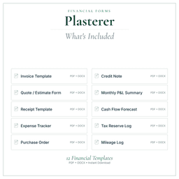 Financial Forms Bundle — Premium — What's included