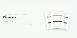 Financial Forms Bundle — Custom — Product overview