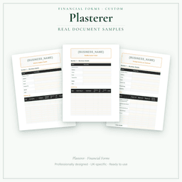 Financial Forms Bundle — Custom — Sample document pages