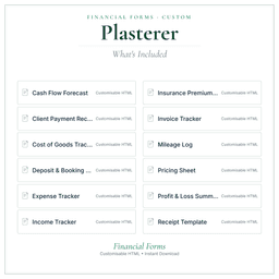 Financial Forms Bundle — Custom — What's included