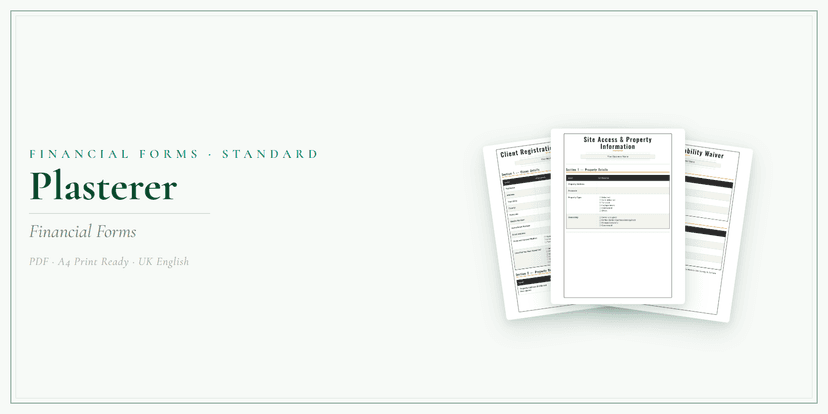 Financial Forms Bundle — Standard