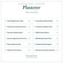 Financial Forms Bundle — Standard — What's included