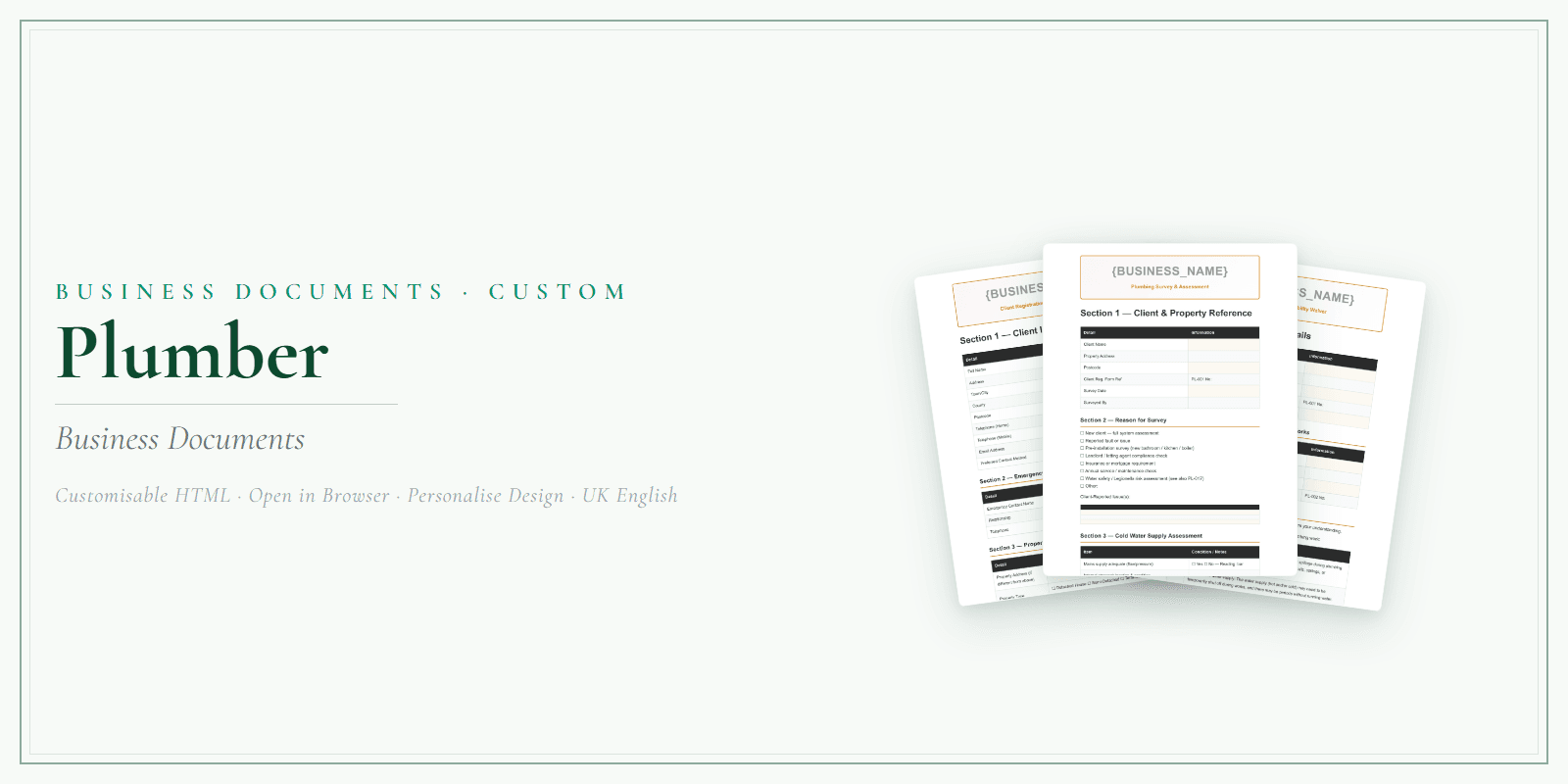 Business Documents — Custom — Product overview