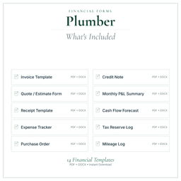 Financial Forms Bundle — Premium — What's included