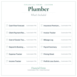 Financial Forms Bundle — Custom — What's included
