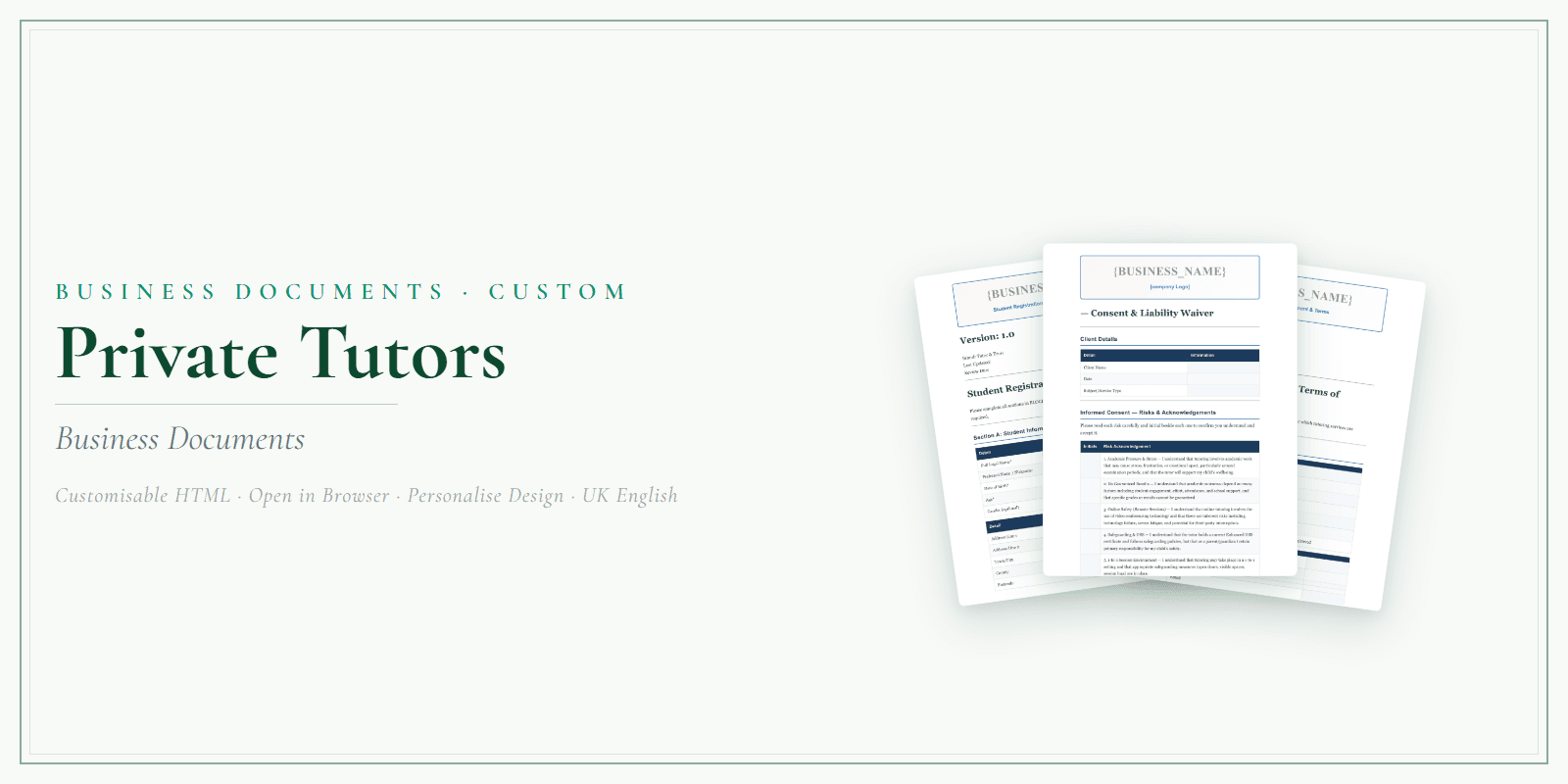 Business Documents — Custom — Product overview