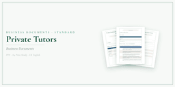 Business Documents — Standard — Product overview