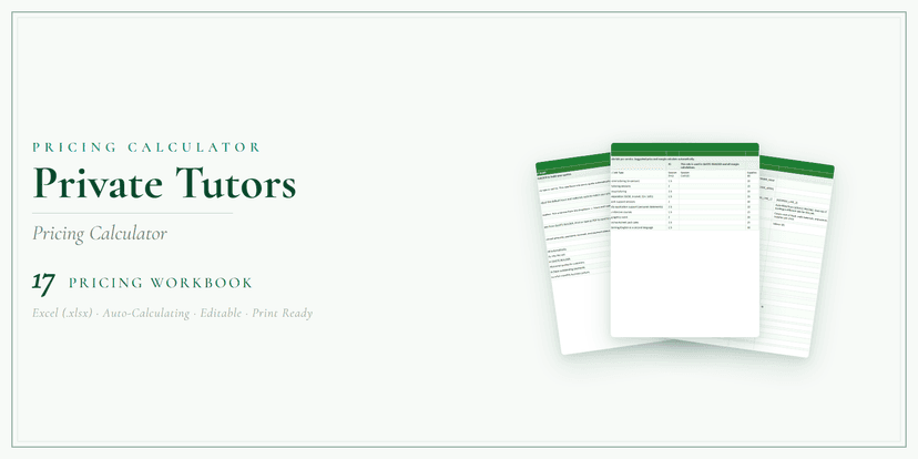 Pricing Calculator — Premium