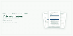 Financial Forms Bundle — Standard — Product overview