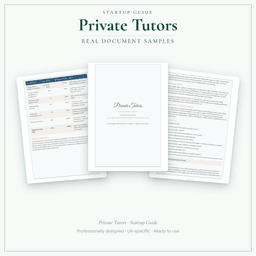 Private Tutors — Startup Guide, PDF guide sample pages