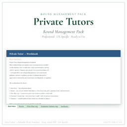 Private Tutors — Round Management Pack, PDF product preview