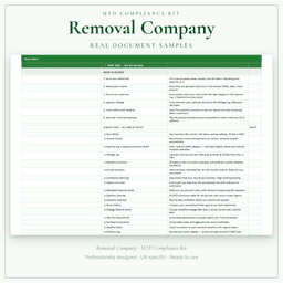 MTD Compliance Kit — Premium — Sample document pages