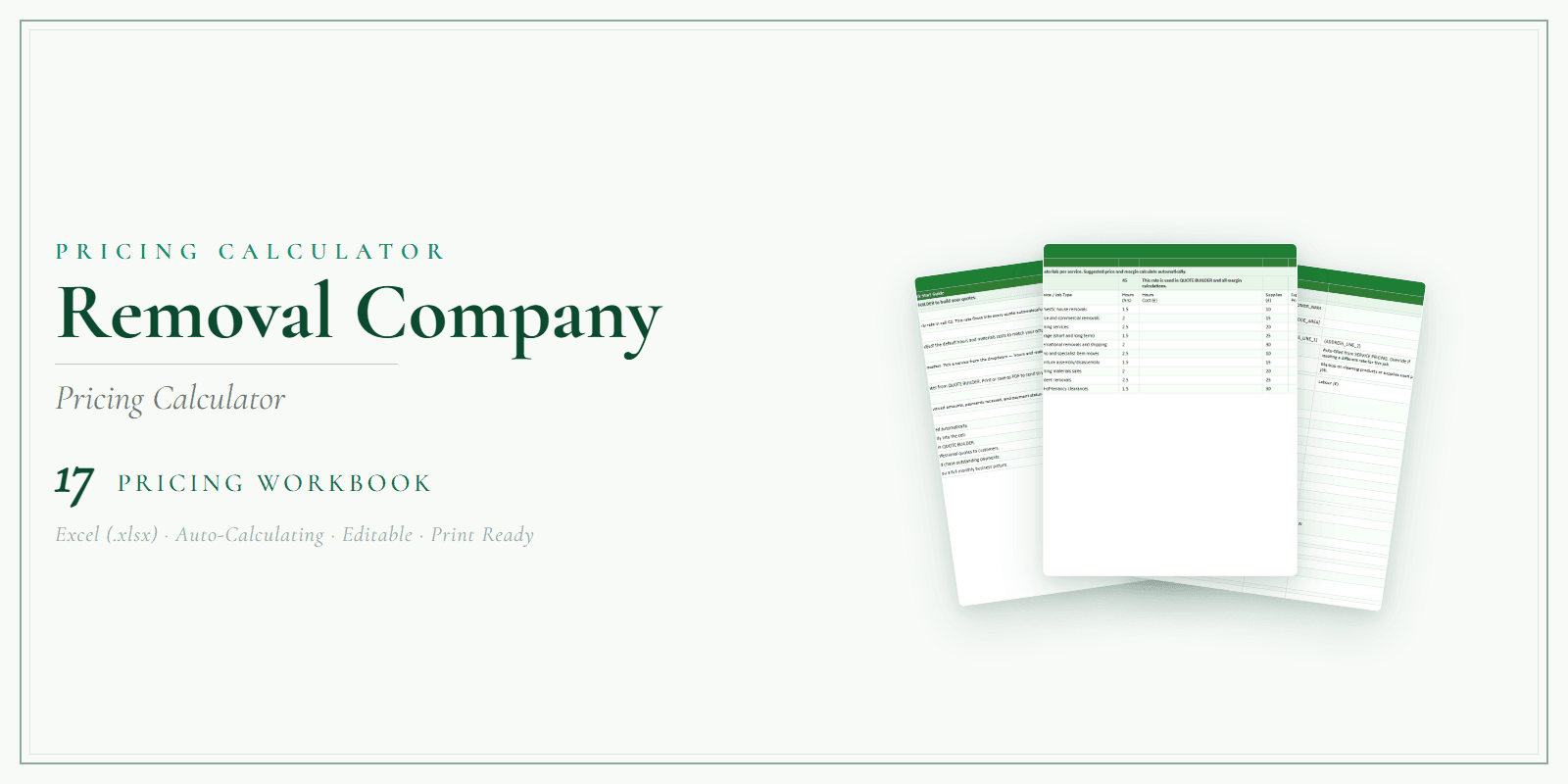 Pricing Calculator — Premium — Product overview