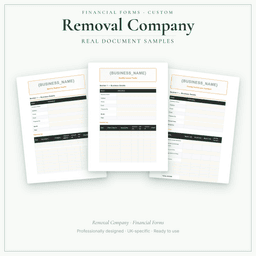 Financial Forms Bundle — Custom — Sample document pages