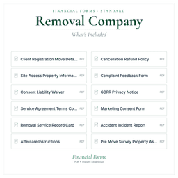 Financial Forms Bundle — Standard — What's included