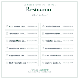 Business Documents — Custom — What's included