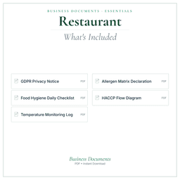 Business Documents — Essential — What's included