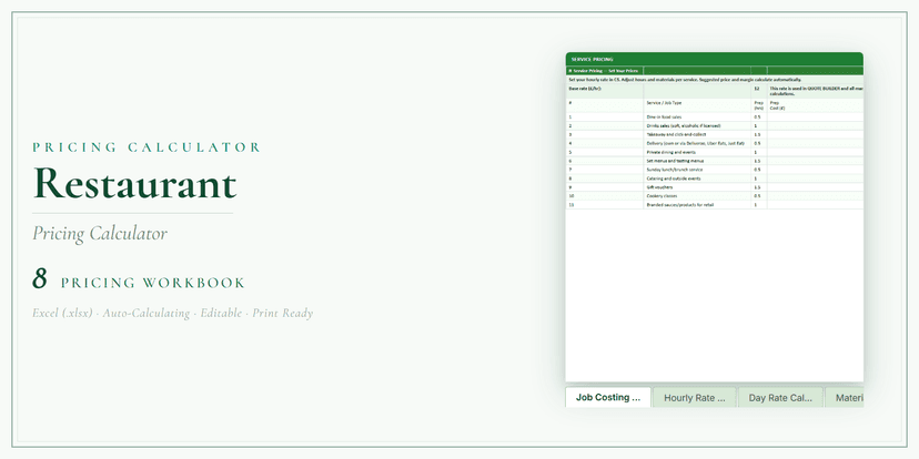 Pricing Calculator — Premium