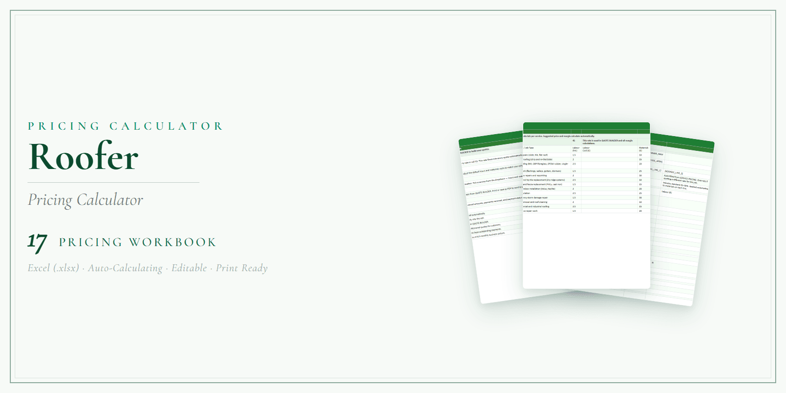 Pricing Calculator — Premium — Product overview