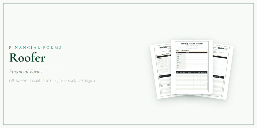 Financial Forms Bundle — Standard