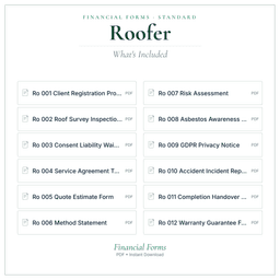 Financial Forms Bundle — Standard — What's included