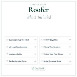 Roofer — Startup Guide, PDF guide what's included preview