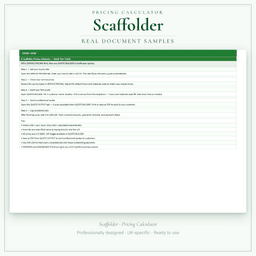 Pricing Calculator — Premium — Sample document pages