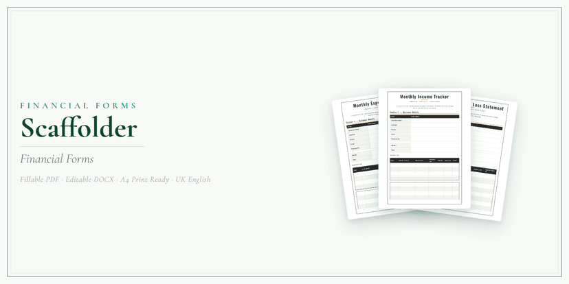 Financial Forms Bundle — Standard