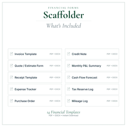 Financial Forms Bundle — Premium — What's included