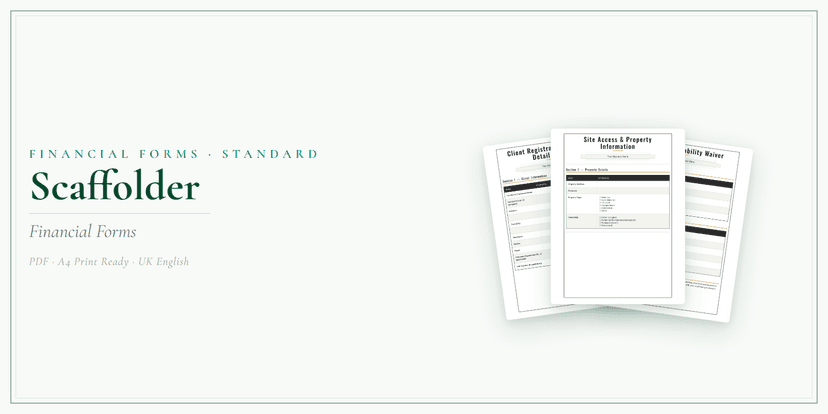 Financial Forms Bundle — Standard