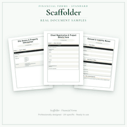 Financial Forms Bundle — Standard — Sample document pages