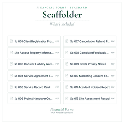 Financial Forms Bundle — Standard — What's included