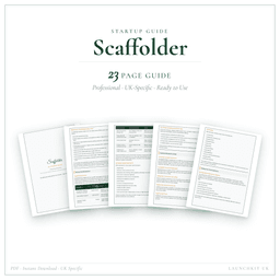 Scaffolder — Startup Guide, PDF guide product preview