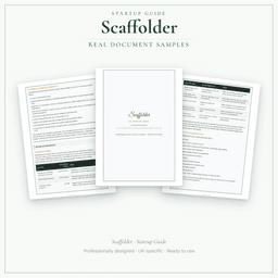 Scaffolder — Startup Guide, PDF guide sample pages