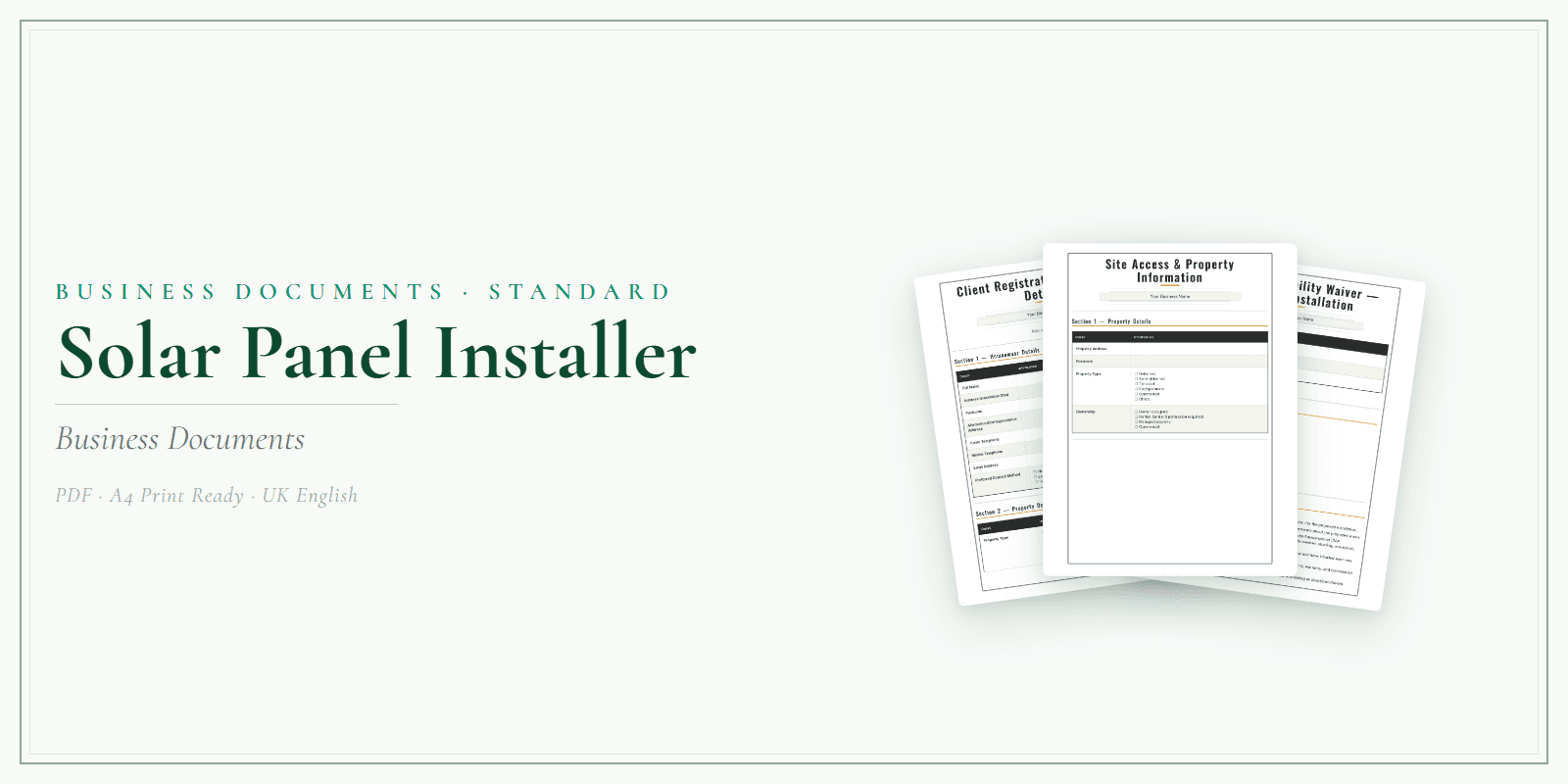 Business Documents — Standard — Product overview