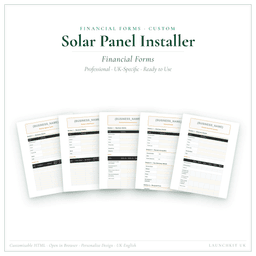 Financial Forms Bundle — Custom — Product card