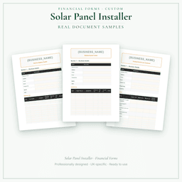 Financial Forms Bundle — Custom — Sample document pages