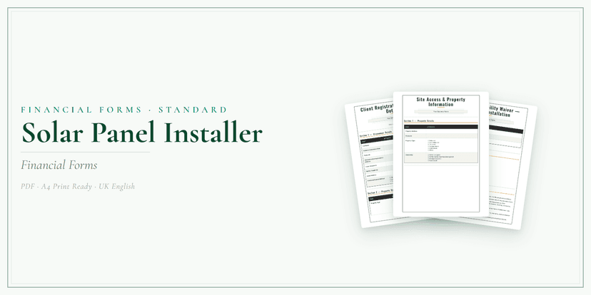 Financial Forms Bundle — Standard