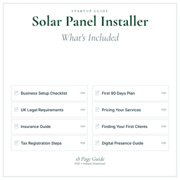 Solar Panel Installer — Startup Guide, PDF guide what's included preview