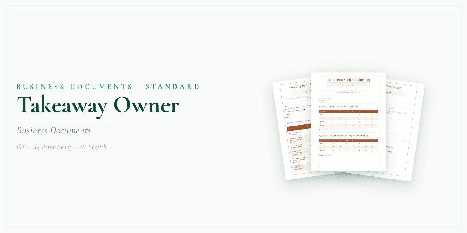 Business Documents — Standard