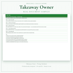 Pricing Calculator — Premium — Sample document pages