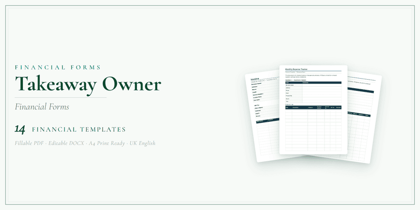 Financial Forms Bundle — Standard