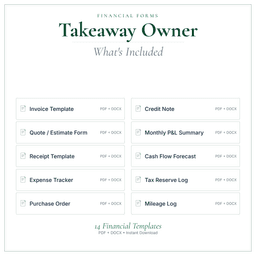 Financial Forms Bundle — Premium — What's included