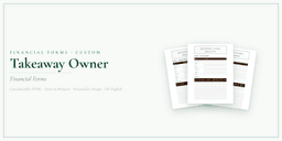 Financial Forms Bundle — Custom — Product overview